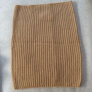 Camel knit neck warmer